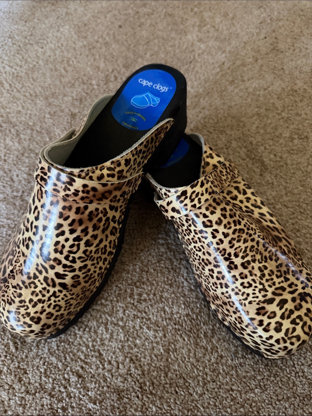 Cape Clogs Leopard-Print Slip-On Clogs - Brown size 40/US 9.5